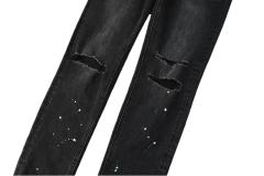 1:1 quality version Knee-hole White Dot Jeans 28700617