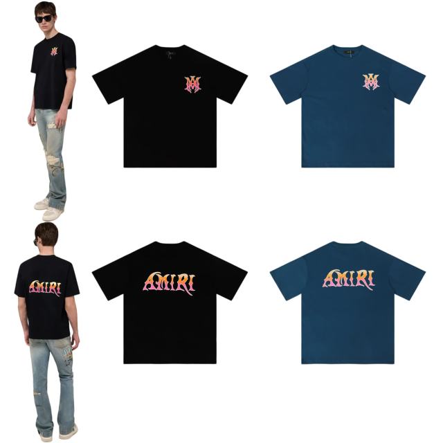 Pink Orange Gradient Logo Graphic Print Tee 2 colors 28979012