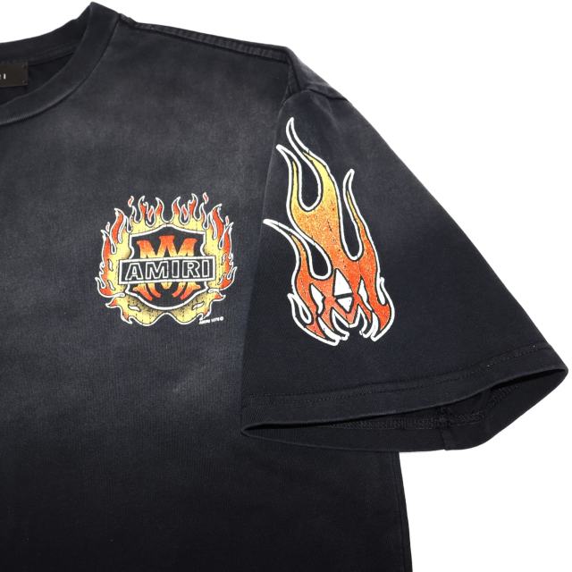 Flame Logo Print Washed Version tee 28751168
