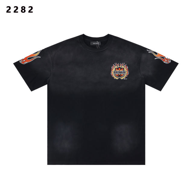 Flame Logo Print Washed Version tee 28751168