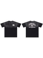 High Street Gothic Letter Gradient Print Washed tee 2 colors 28979019