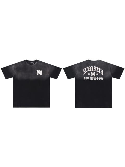 High Street Gothic Letter Gradient Print Washed tee 2 colors 28979019
