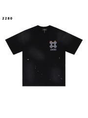 MA Quad Flames Print Washed Version tee 28750095