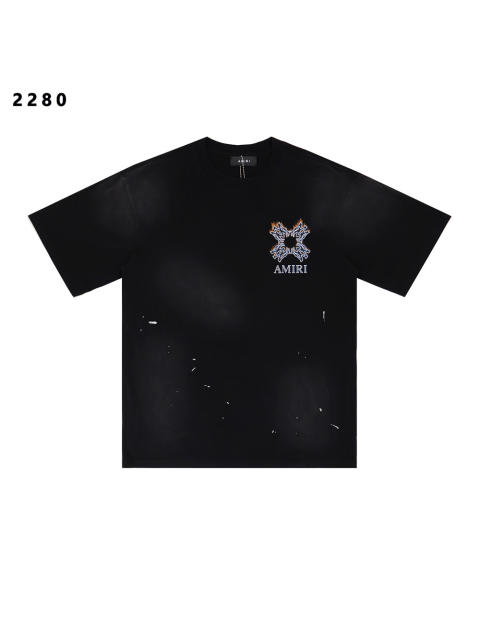 MA Quad Flames Print Washed Version tee 28750095
