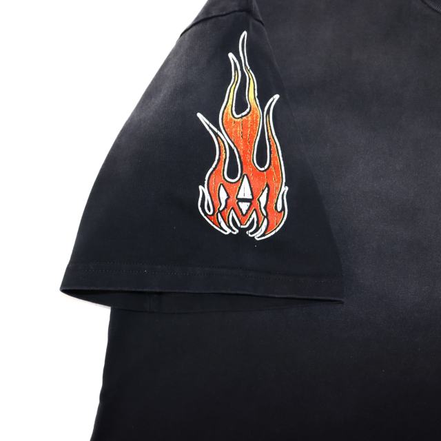 Flame Logo Print Washed Version tee 28751168