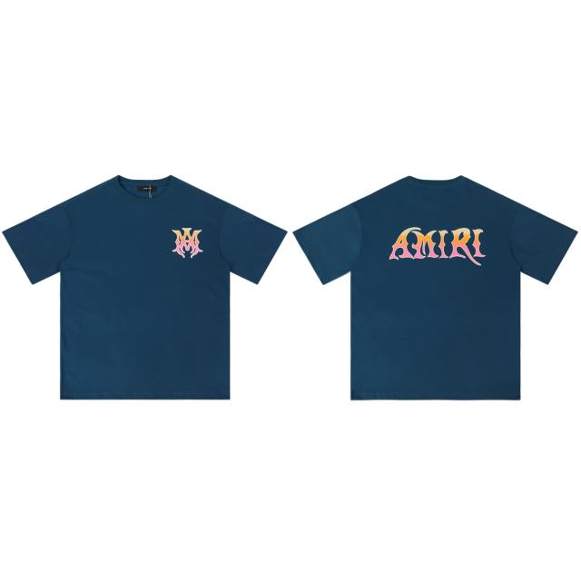 Pink Orange Gradient Logo Graphic Print Tee 2 colors 28979012