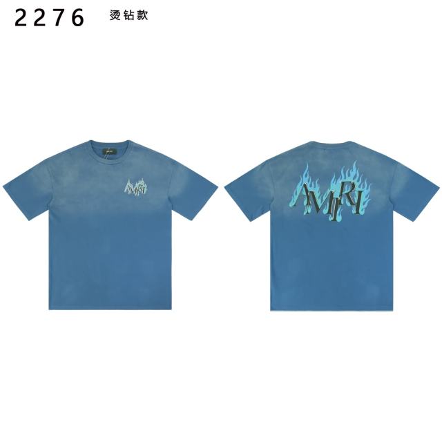 Flame Print Rhinestone Letter Washed Distressed T-Shirt Tee 2 colors 28979048