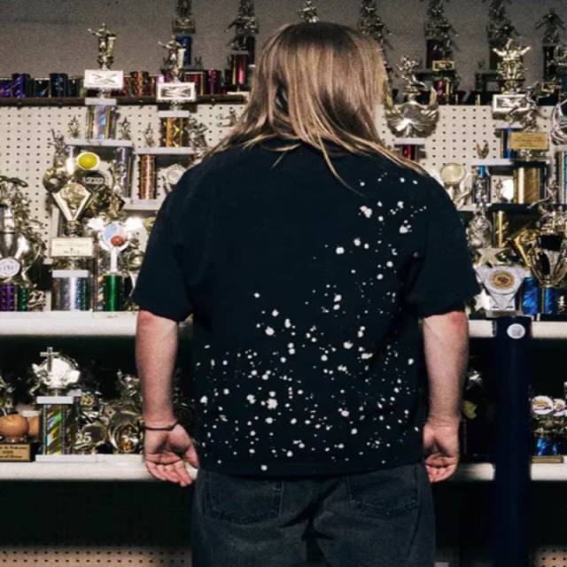 SATOSHI NAKAMOTO Splatter Ink Tee