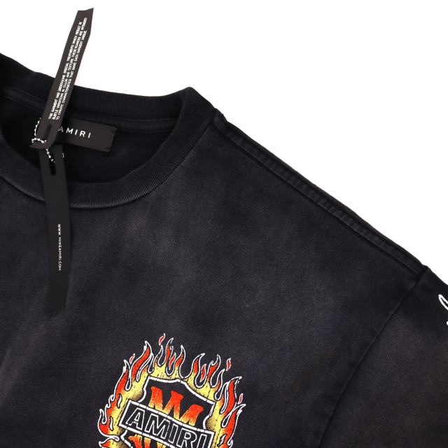 Flame Logo Print Washed Version tee 28751168