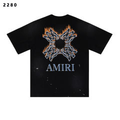 MA Quad Flames Print Washed Version tee 28750095