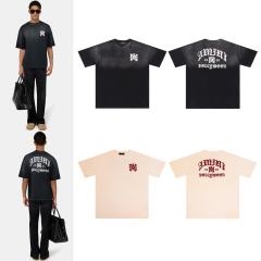 High Street Gothic Letter Gradient Print Washed tee 2 colors 28979019