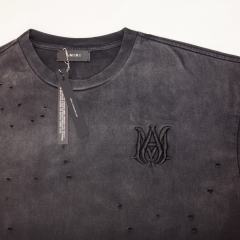 Embroidered Logo Distressed Washed Version tee 3 colors 28748556