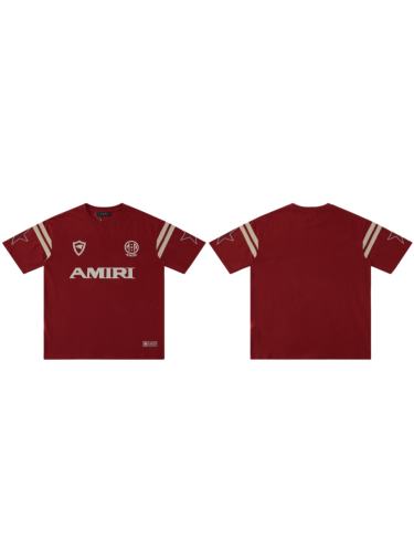 Football Jersey Inspired Badge Print Vintage Oversized T-Shirt Tee 3 colors 28979062