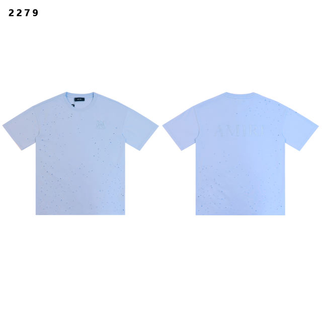 Embroidered Logo Distressed Washed Version tee 3 colors 28748556