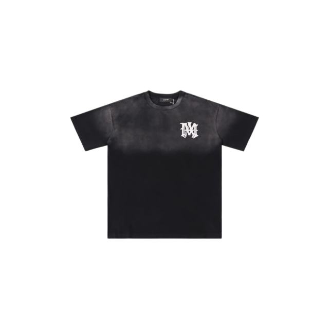 High Street Gothic Letter Gradient Print Washed tee 2 colors 28979019