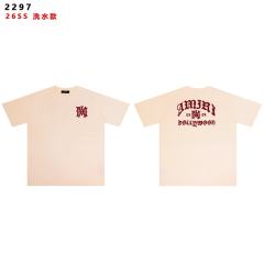 High Street Gothic Letter Gradient Print Washed tee 2 colors 28979019
