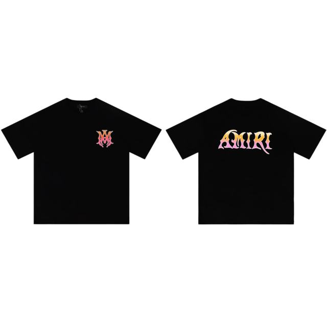 Pink Orange Gradient Logo Graphic Print Tee 2 colors 28979012
