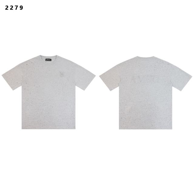 Embroidered Logo Distressed Washed Version tee 3 colors 28748556