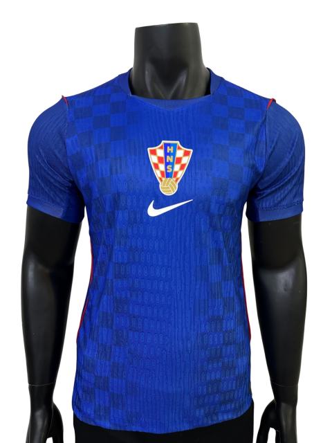 2026/2027 Blue Checkerboard Croatia Away Predesign Authentic Jersey 28898446