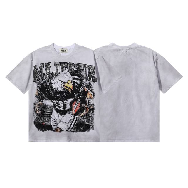 Eagle Player Hotfix Rhinestone Print Washed Tee 28874483