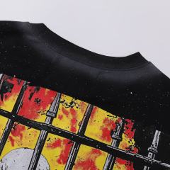Get Lost F Rhinestone Print Washed Tee 28872177