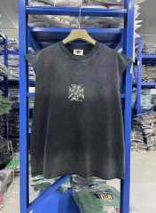 West Coast Choppers Vintage Motorcycle Print Distressed Loose Sleeveless Tank Top