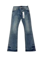 1:1 quality version Side Crystal Rivet Bootcut Jeans 28920259