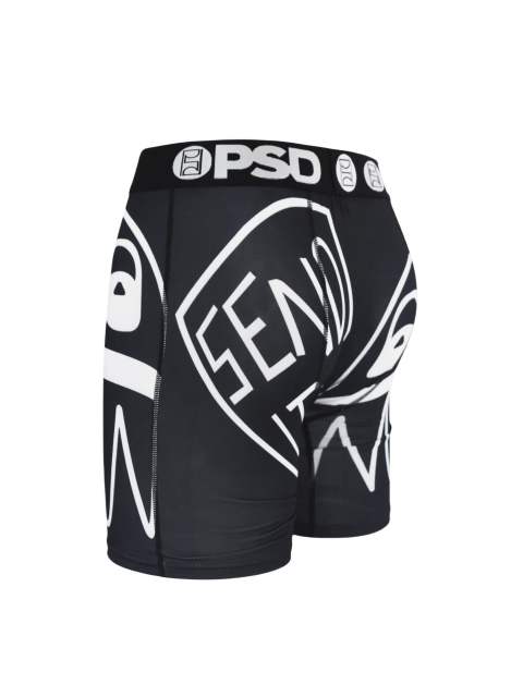 White Line Cartoon Print Boxer Briefs 28629047