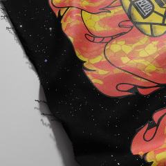 Mirror Skull Guitarist Splash Ink Print Tee 28874558