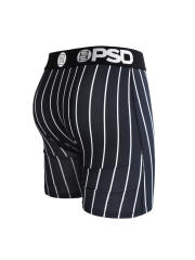 White Vertical Striped Print Boxer Briefs 28629046
