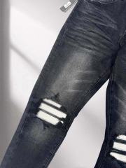 1:1 Quality White Patch Jeans