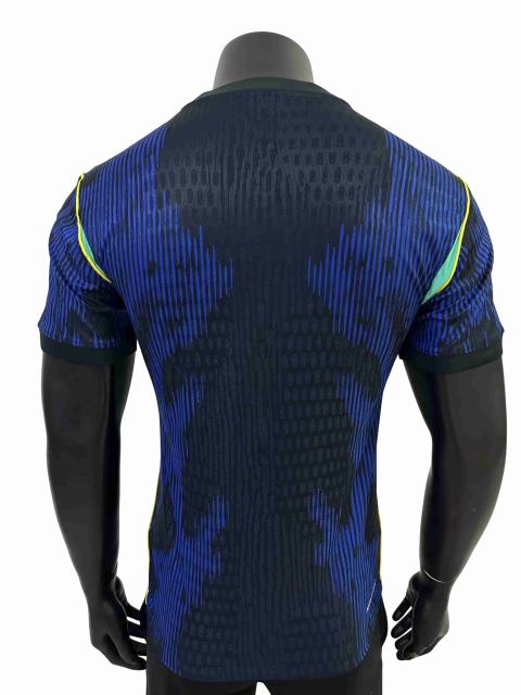 2026/2027 Blue Black Gradient Brazil Away Authentic Jersey 28898444