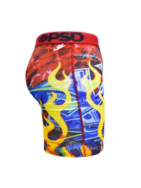 Blue Banknote Flame Print Boxer Briefs 28702277