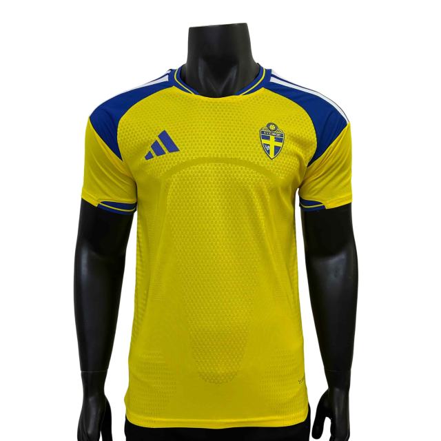 2026/2027 Yellow Blue Contrast Sweden Home Authentic Jersey 28898440