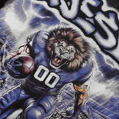 Lion Player Print Washed Tee 28874481