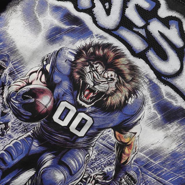 Lion Player Print Washed Tee 28874481