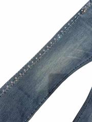 1:1 quality version Side Crystal Rivet Bootcut Jeans 28920259