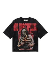 No Discipline F-Terry Cropped Print Tee 2 colors 28930873