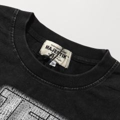 Grim Reaper Skull Chain Print Washed Tee 28874486
