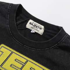 UFO City Rhinestone Print Washed Tee 28872179