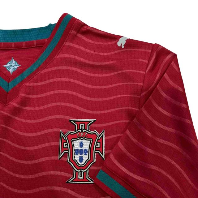 2026/2027 Burgundy Wave Pattern Portugal Home Jersey 2 Kind 28898443