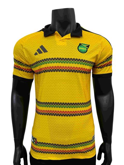 2026/2027 Yellow Green Stripes Jamaica Home Jersey 2 Kind 28898436