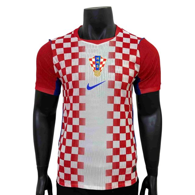 2026/2027 Red White Checkerboard Croatia Home Predesign Version Authentic Jersey 28898434
