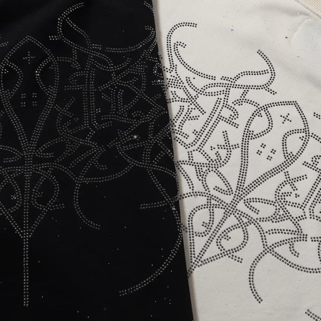 Punk Skull Splash Ink Rhinestone Print Tee 2 colors 28874561