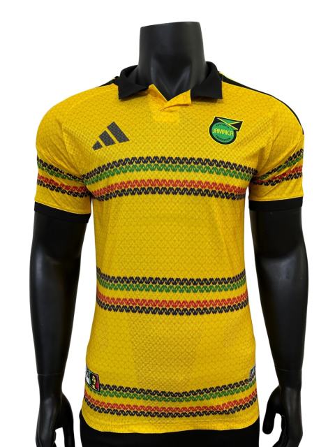 2026/2027 Yellow Green Stripes Jamaica Home Jersey 2 Kind 28898436