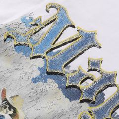 Riding Skull Cowboy Hotfix Rhinestone Print Tee 28874485
