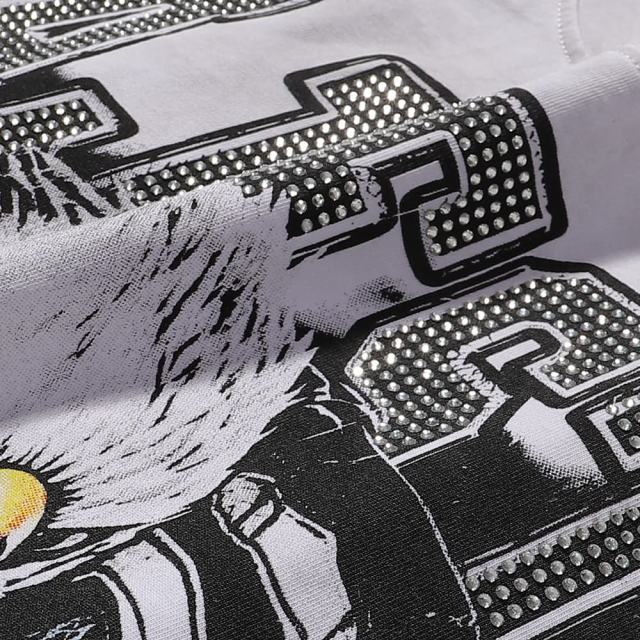 Eagle Player Hotfix Rhinestone Print Washed Tee 28874483