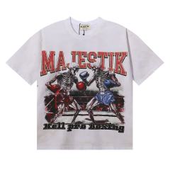 Skull Boxer Hotfix Rhinestone Print Washed Tee 28874478