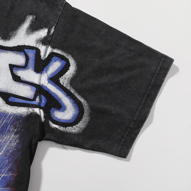 Lion Player Print Washed Tee 28874481
