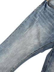 1:1 quality version Light Blue Washed Distressed Flare Jeans 28997711